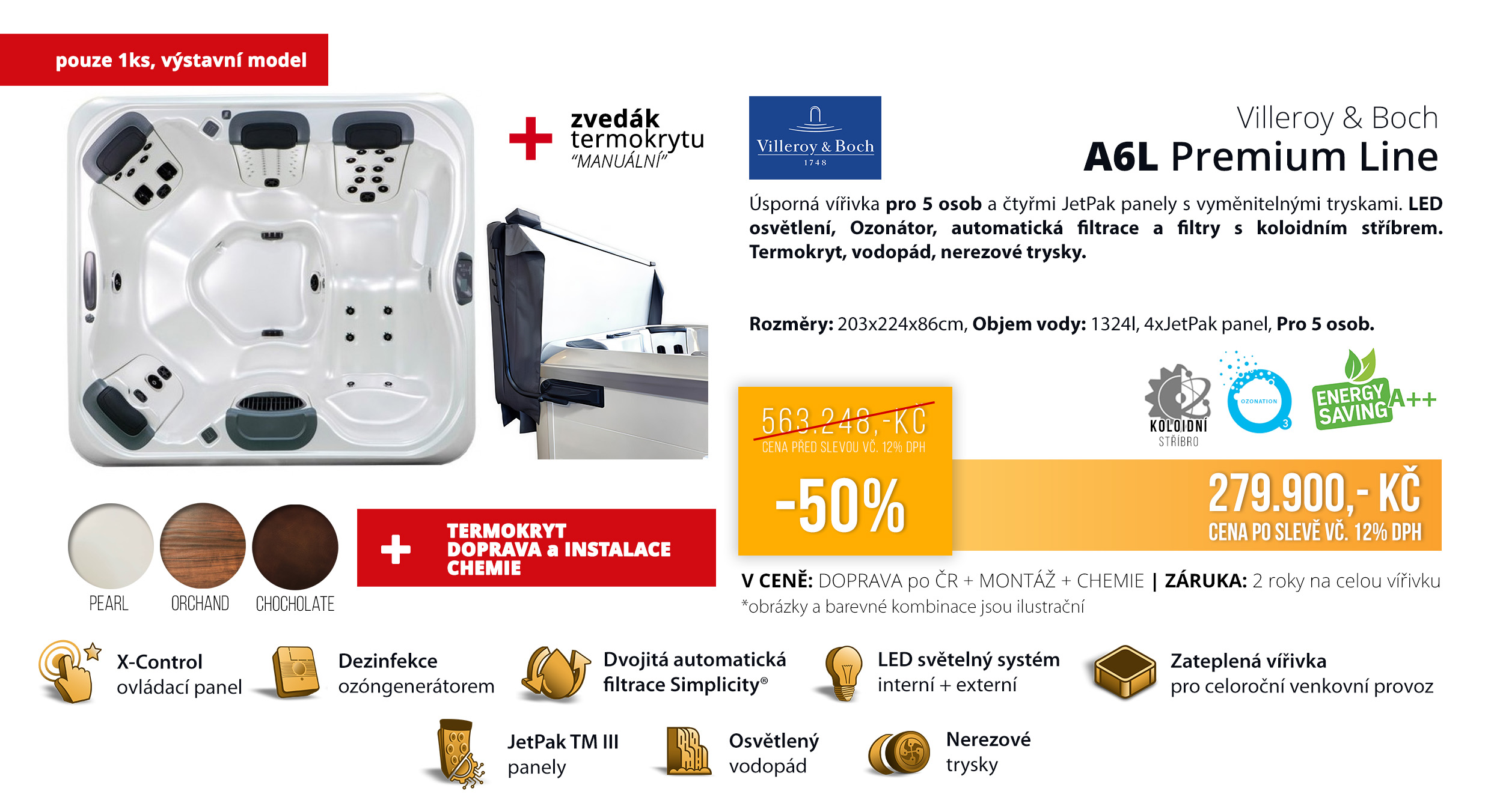 A6L Premium line vířivka v akci