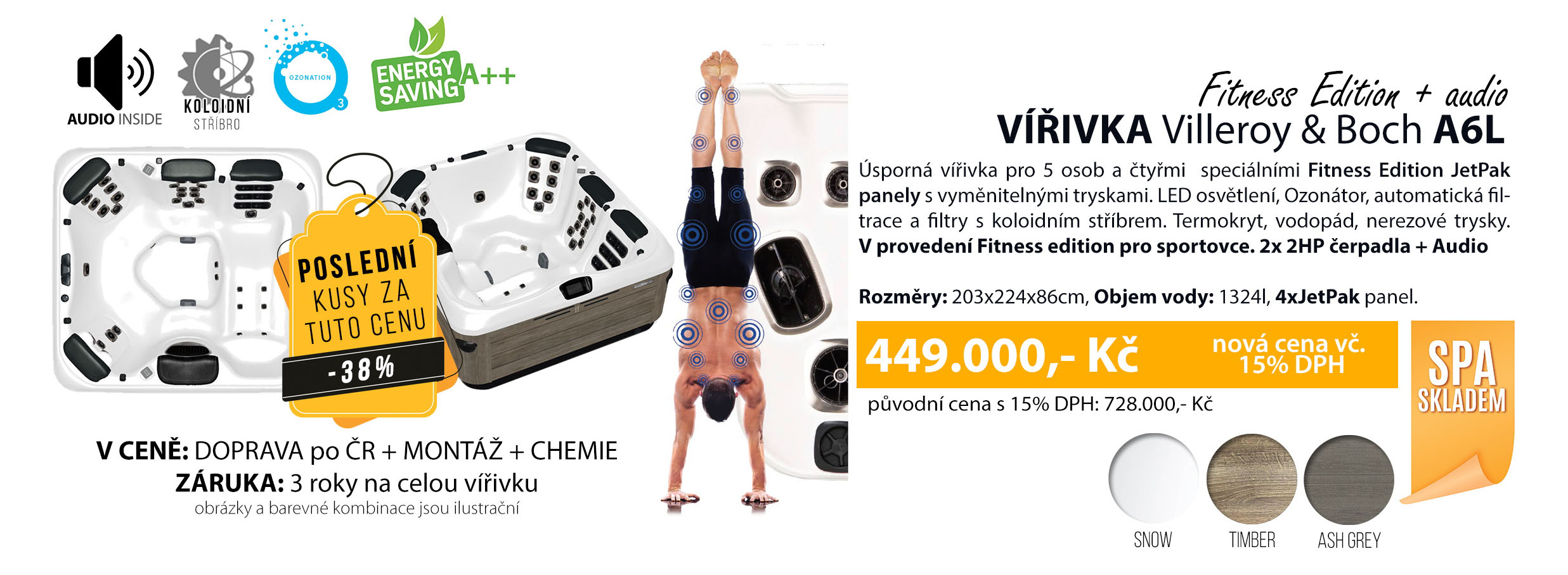 Akce vířivky A6L villeroyboch