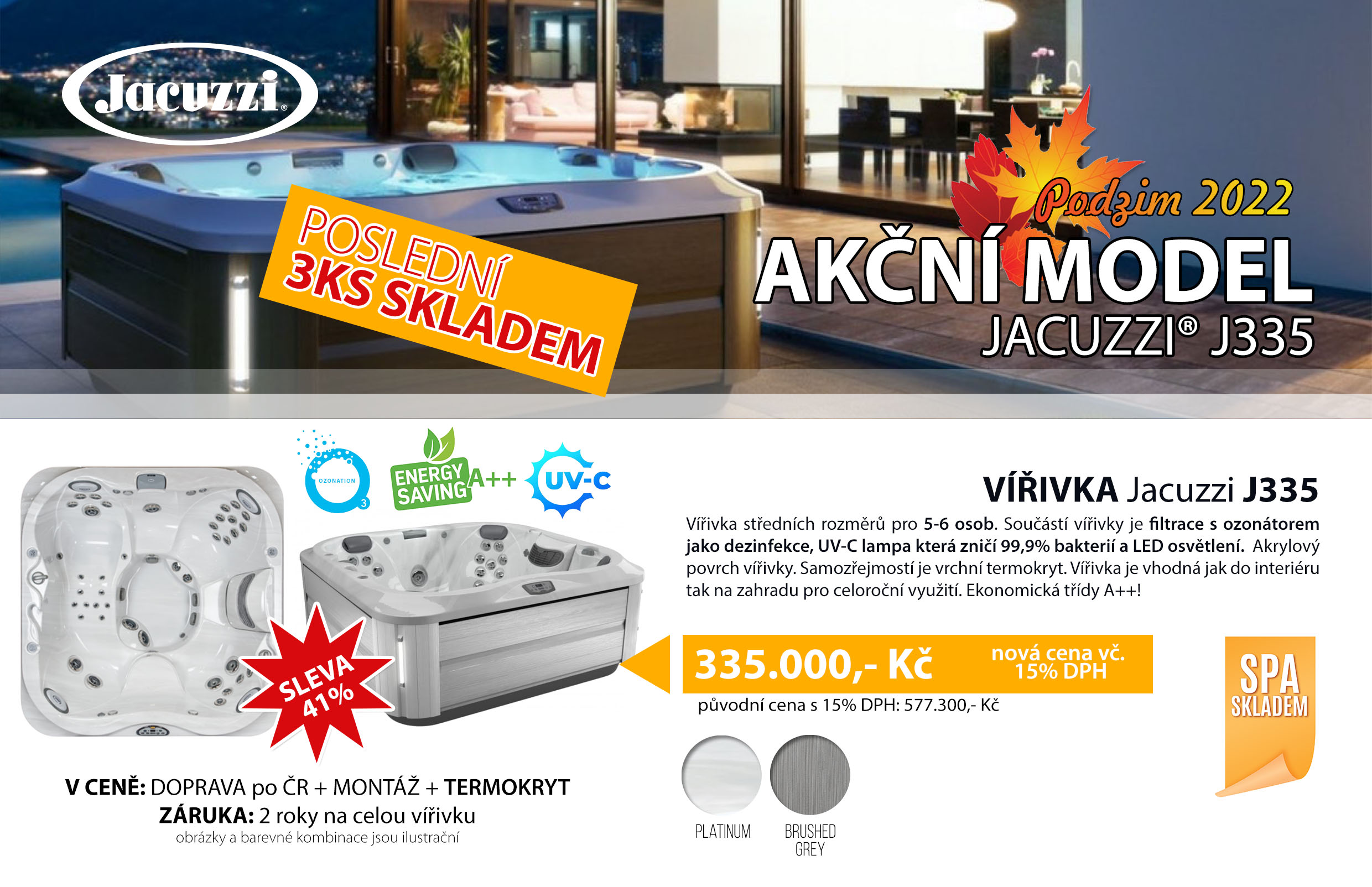 Vířivka originál Jacuzzi ve slevě