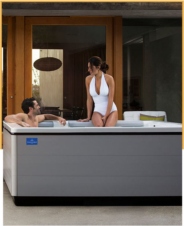 Vířivky Villeroy & Boch, Venkovní sauna domky, Luxusní wellness centra