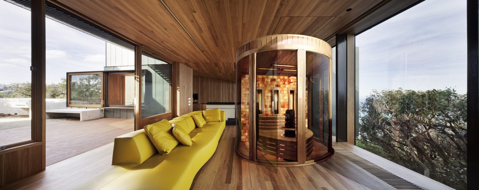 Realizace luxusní interiérové sauny