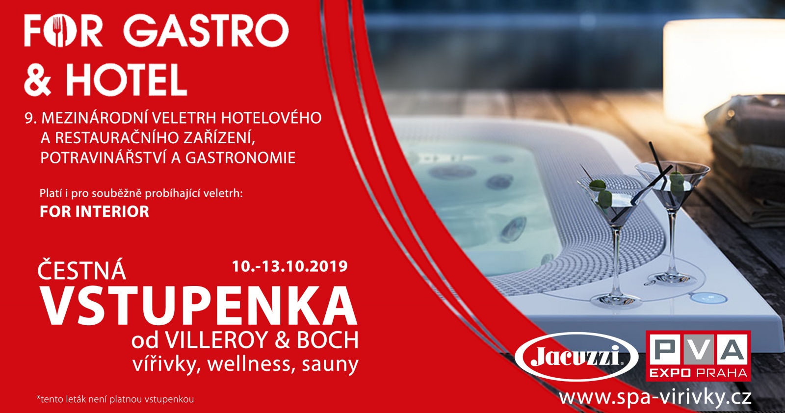 VSTUPENKA NA FOR GASTRO 2019 Zdarma