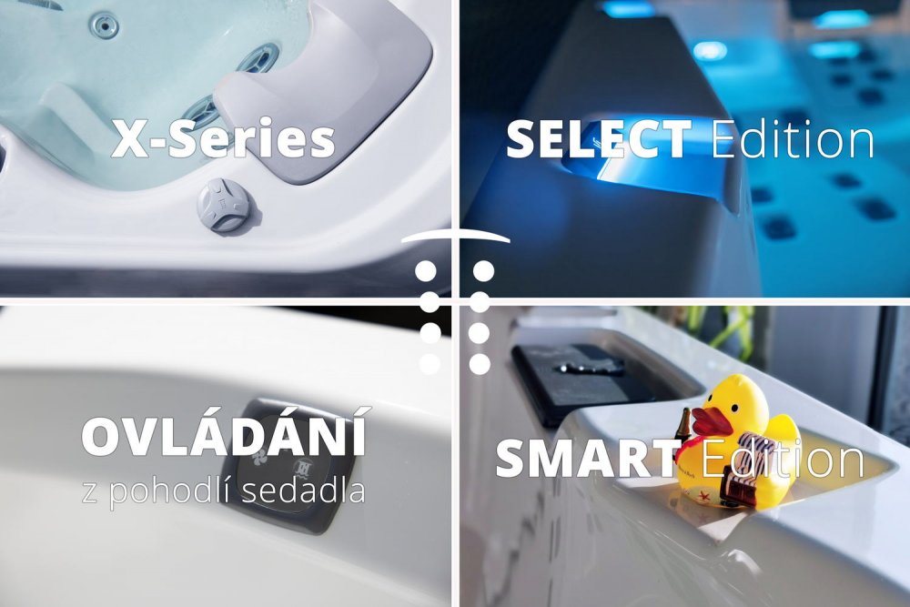 Smart, Select, X-Series - Ovládací prvky a odkládací plochy
