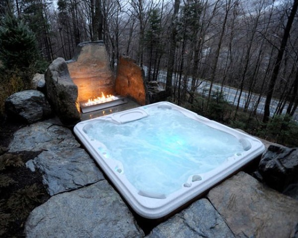 Inspirace vířivka v zahradě