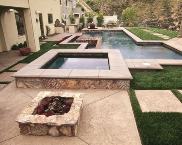 Inspirace vířivka v zahradě