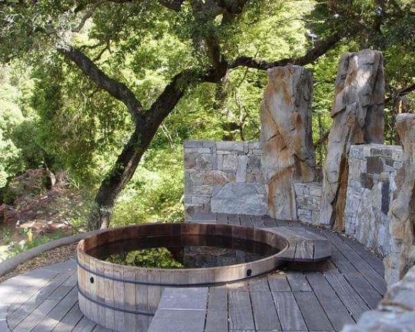 Inspirace vířivka v zahradě