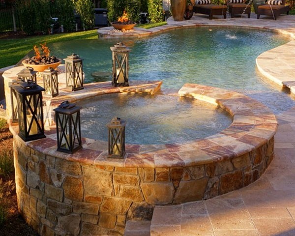 Inspirace vířivka v zahradě