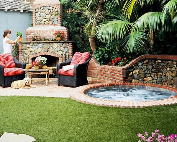 Inspirace vířivka v zahradě