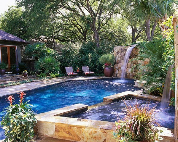 Inspirace vířivka v zahradě