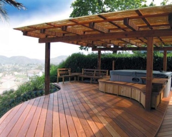 Inspirace vířivka v zahradě