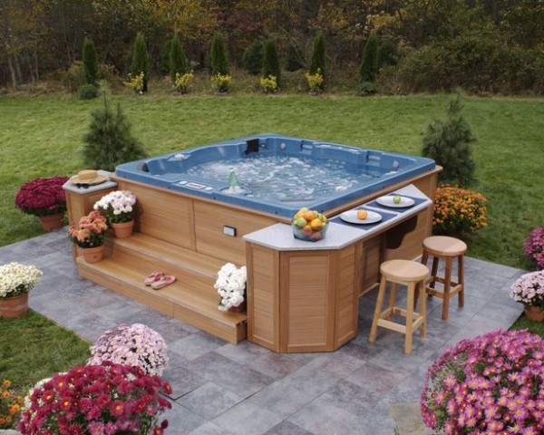 Inspirace vířivka v zahradě