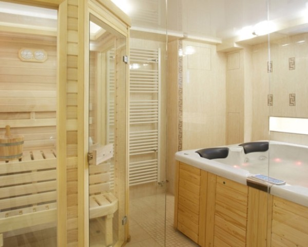 Sauna a vířivka ve wellness Hedvika