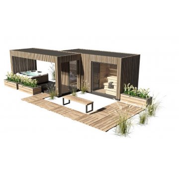 Venkovní sauna na míru - modulární